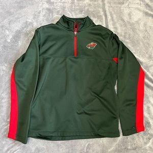 Minnesota Wild NHL Hockey Ladies Pullover Sweatshirt Size S Green